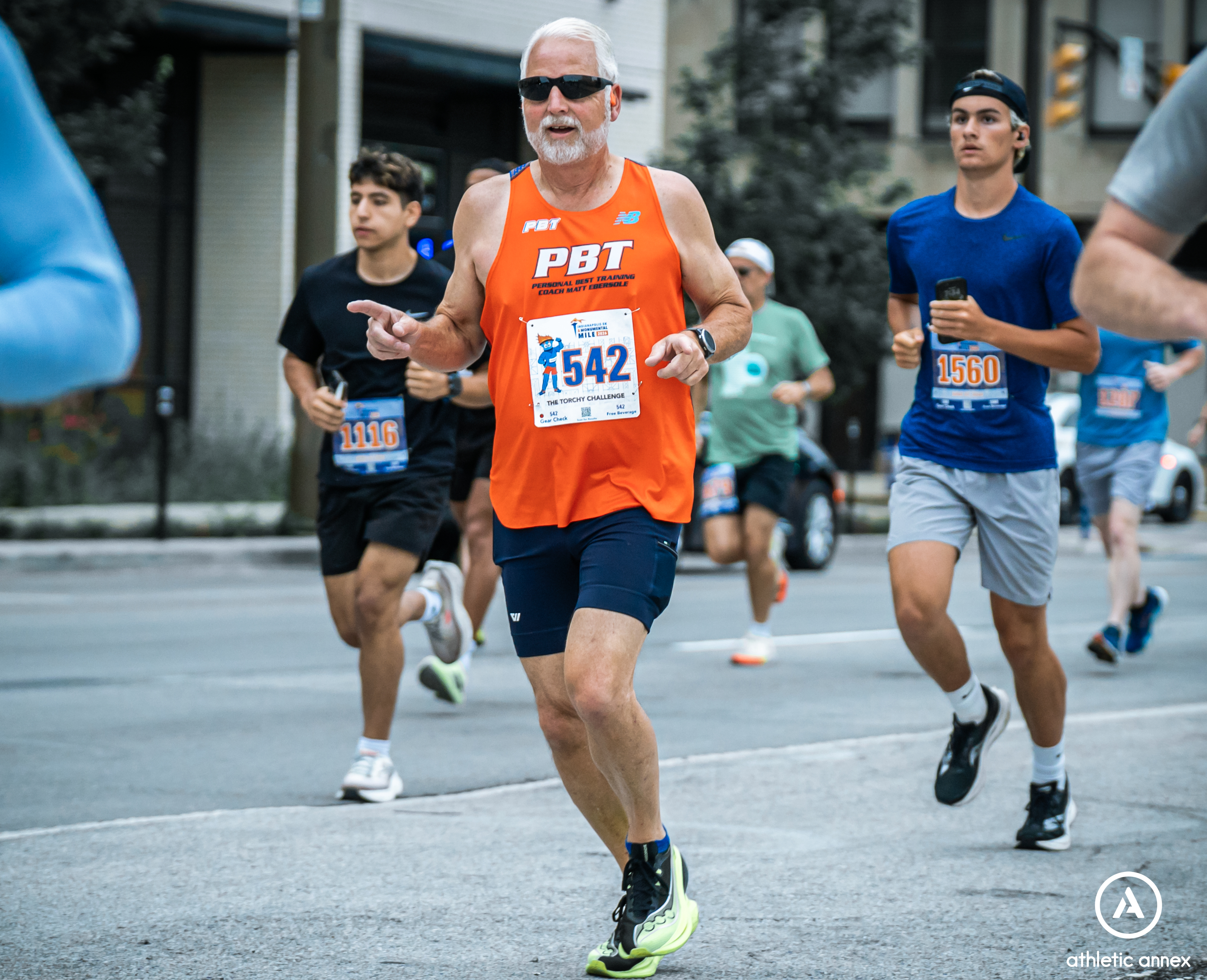 A runner during the Monumental 5k